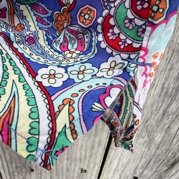 TALBOTS Floral Paisley 3/4 Sleeve  V Neck Tunic Top Women’s Large Petite NWT - Picture 8 of 12